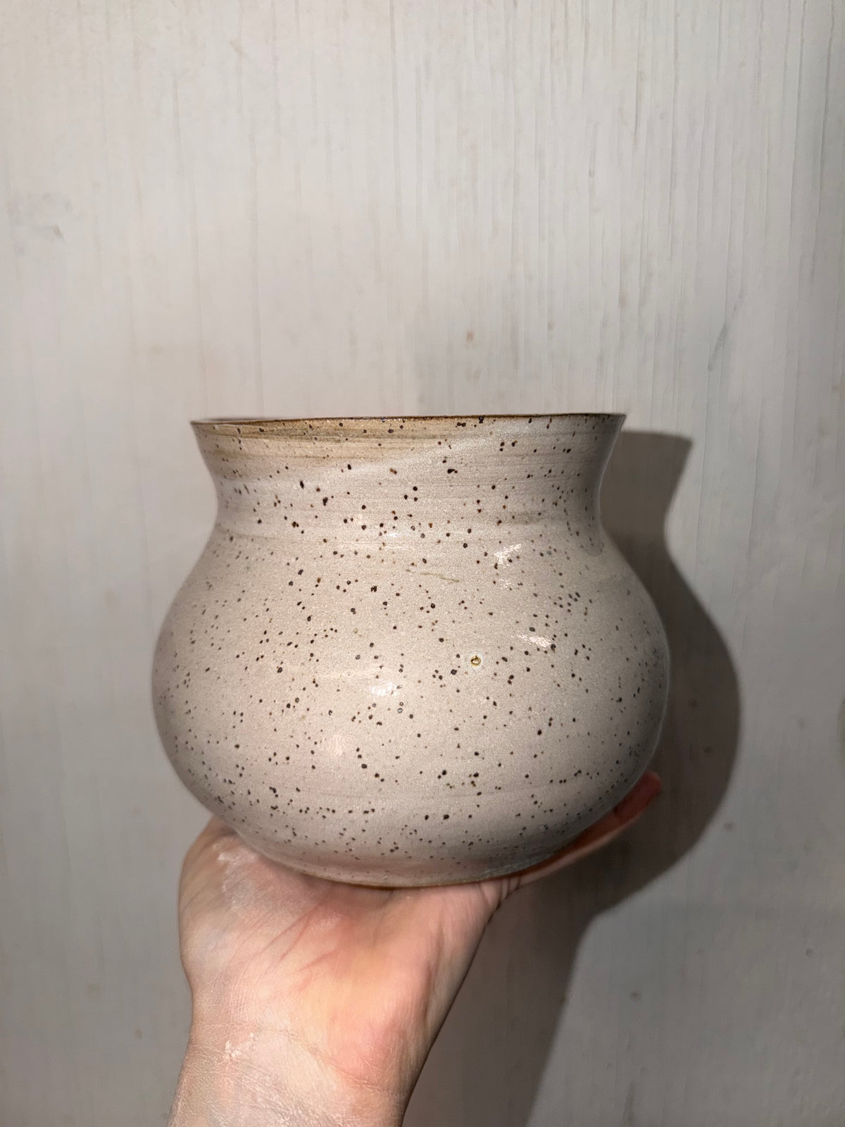 Large white vase